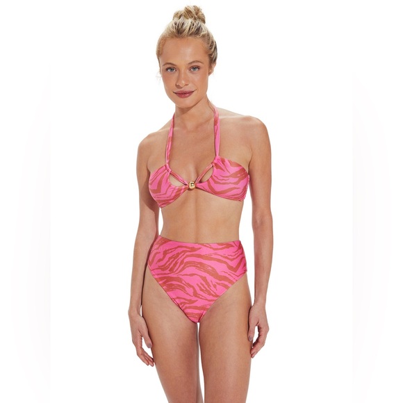 VIX BY PAULA HERMANNY Brenda Halter Bikini Top, BRAND NEW, Size Medium, $138 - Picture 1 of 5